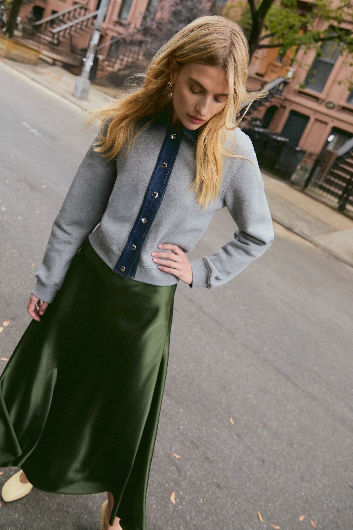 tanya taylor rita jacket heather grey