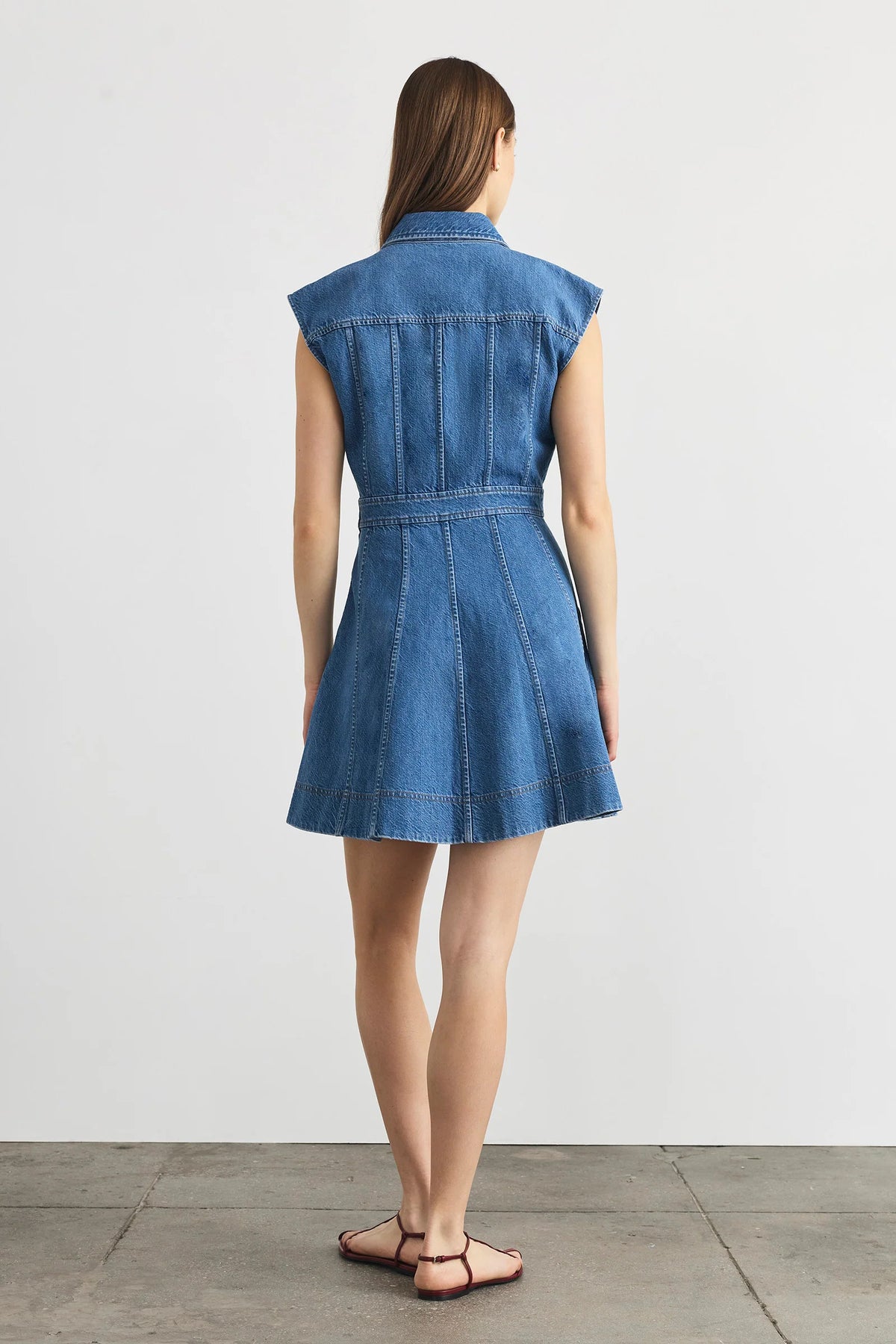 tanya taylor hailey dress medium indigo blue