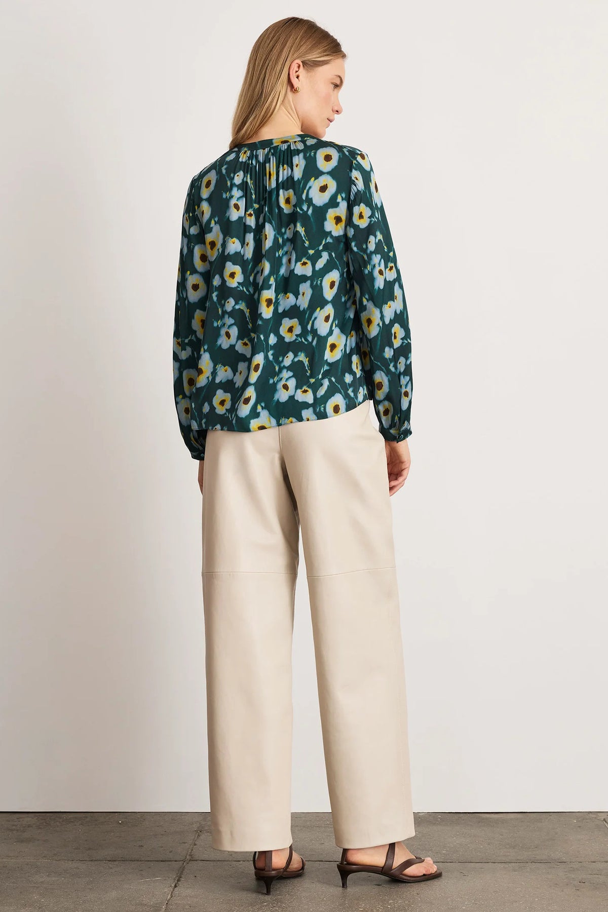 tanya taylor sonia top emerald multi