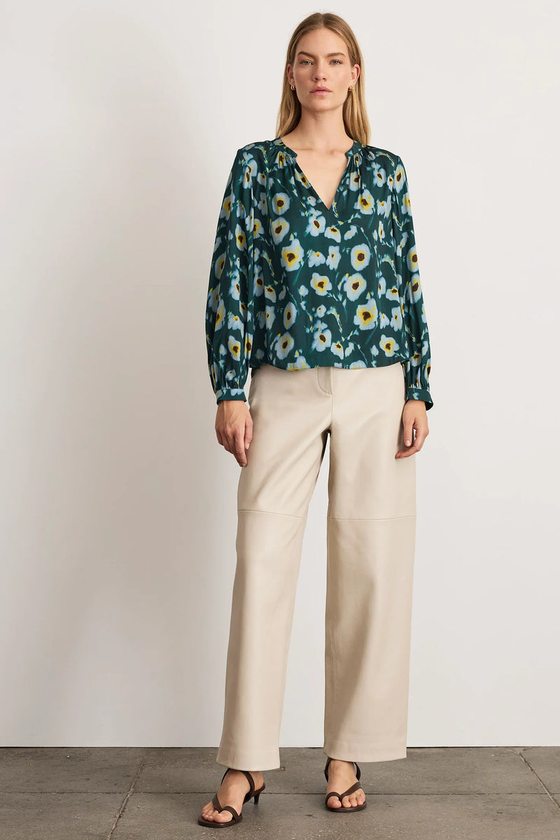 tanya taylor sonia top emerald multi