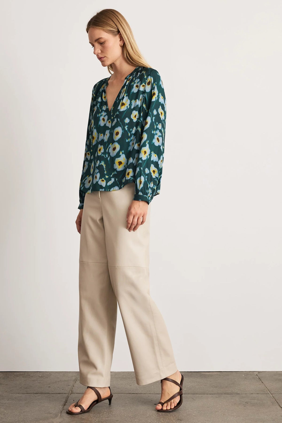 tanya taylor sonia top emerald multi