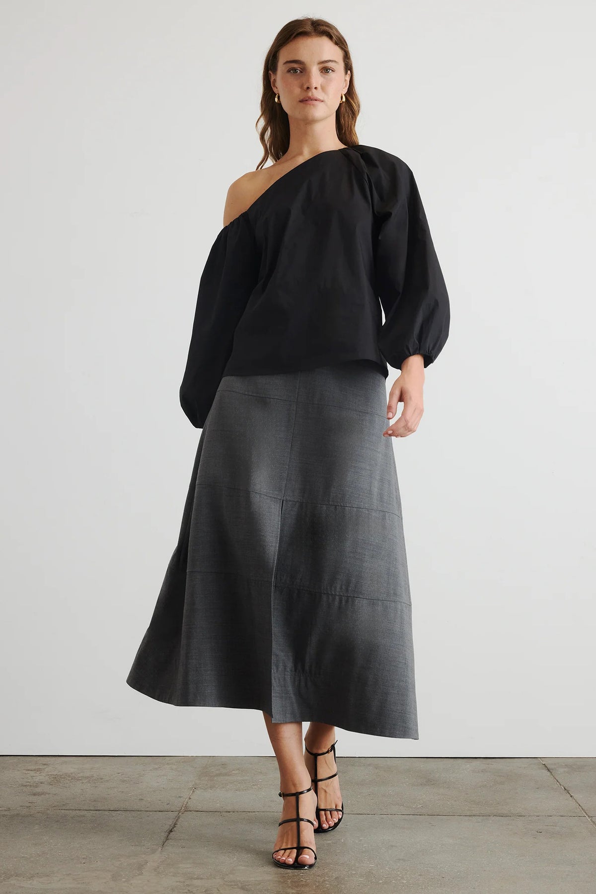 tanya taylor tabitha top black