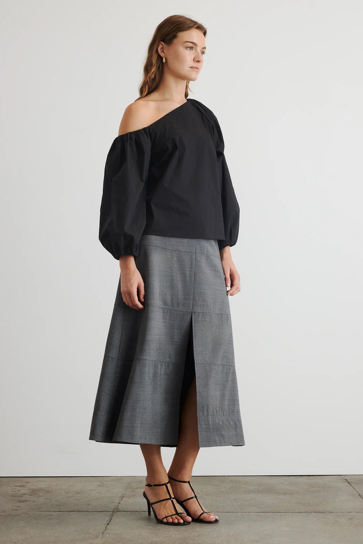 tanya taylor tabitha top black