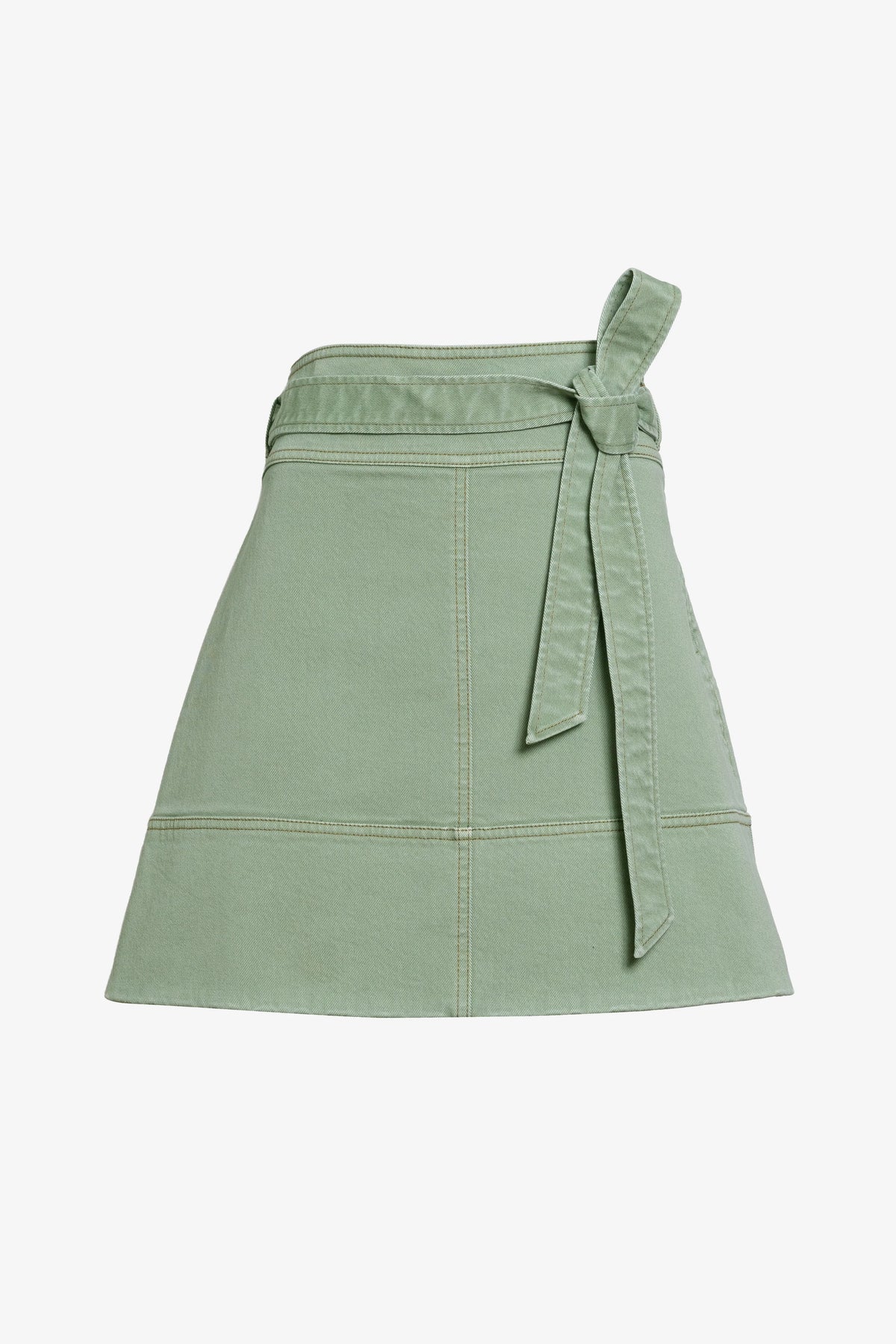 tanya taylor courtney skirt pistachio