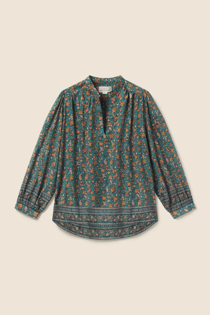 trovata bailey blouse botanical border 