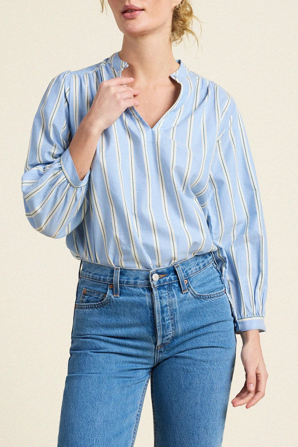 trovata bailey shirt tahoe stripe