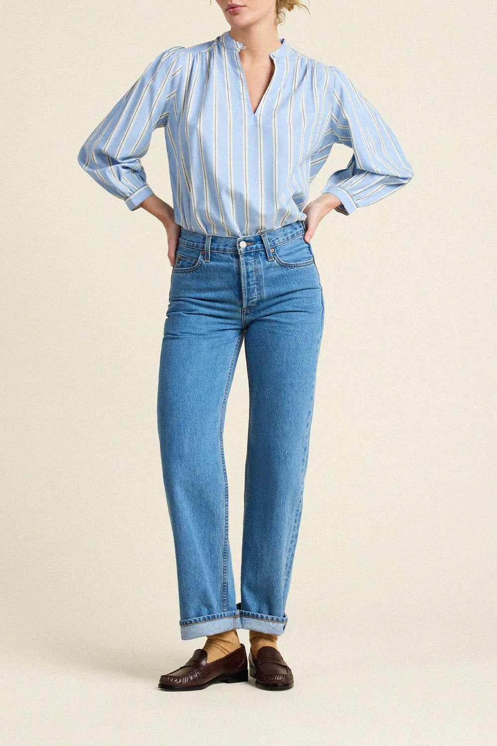 trovata bailey shirt tahoe stripe