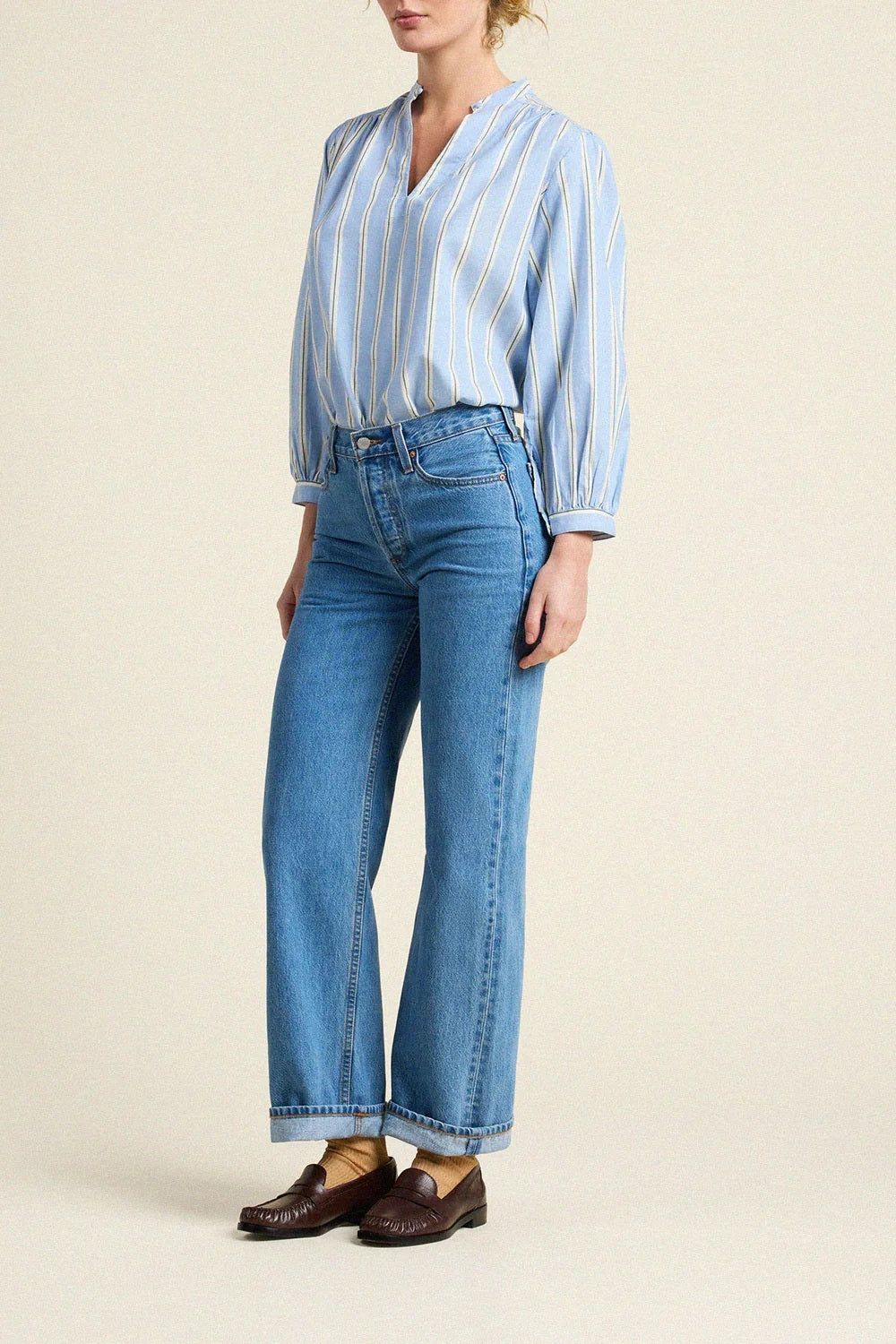 trovata bailey shirt tahoe stripe