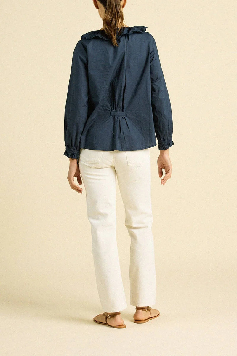 trovata francine blouse navy
