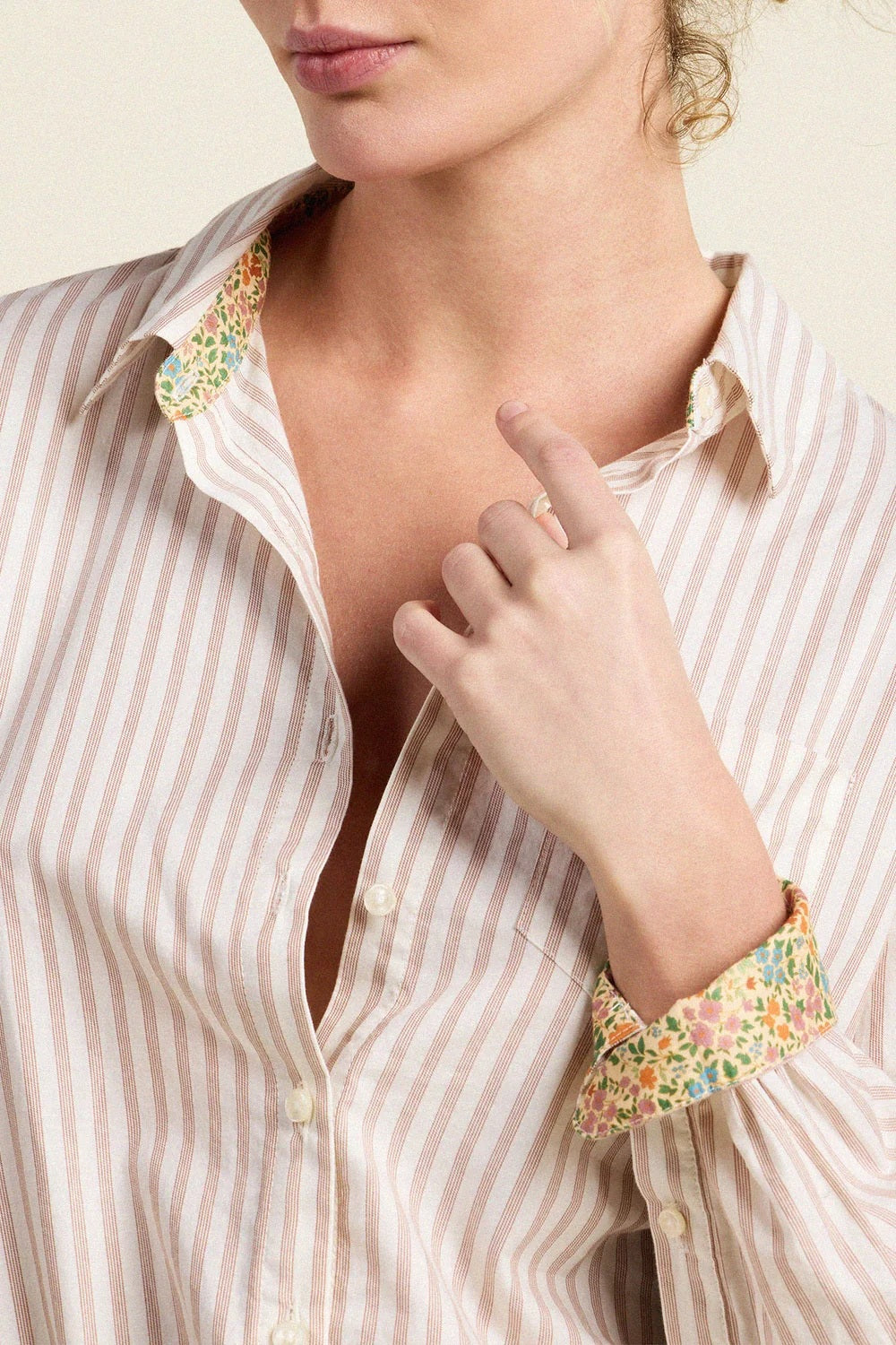 trovata gracie shirt carmel stripe