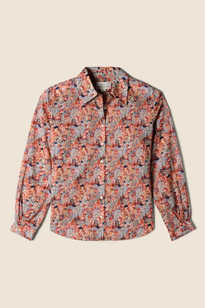 trovata jacquelin shirt vino daisies 