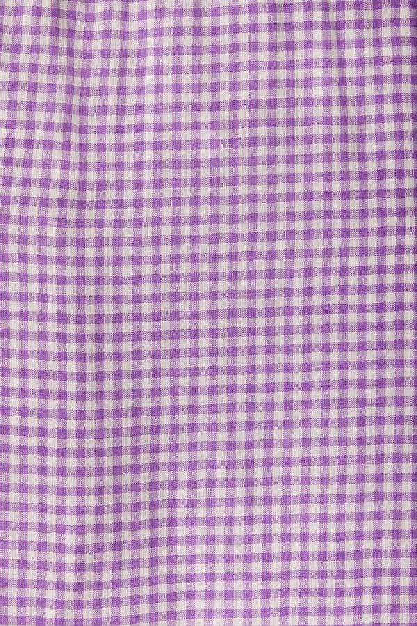trovata jess blouse lilac gingham