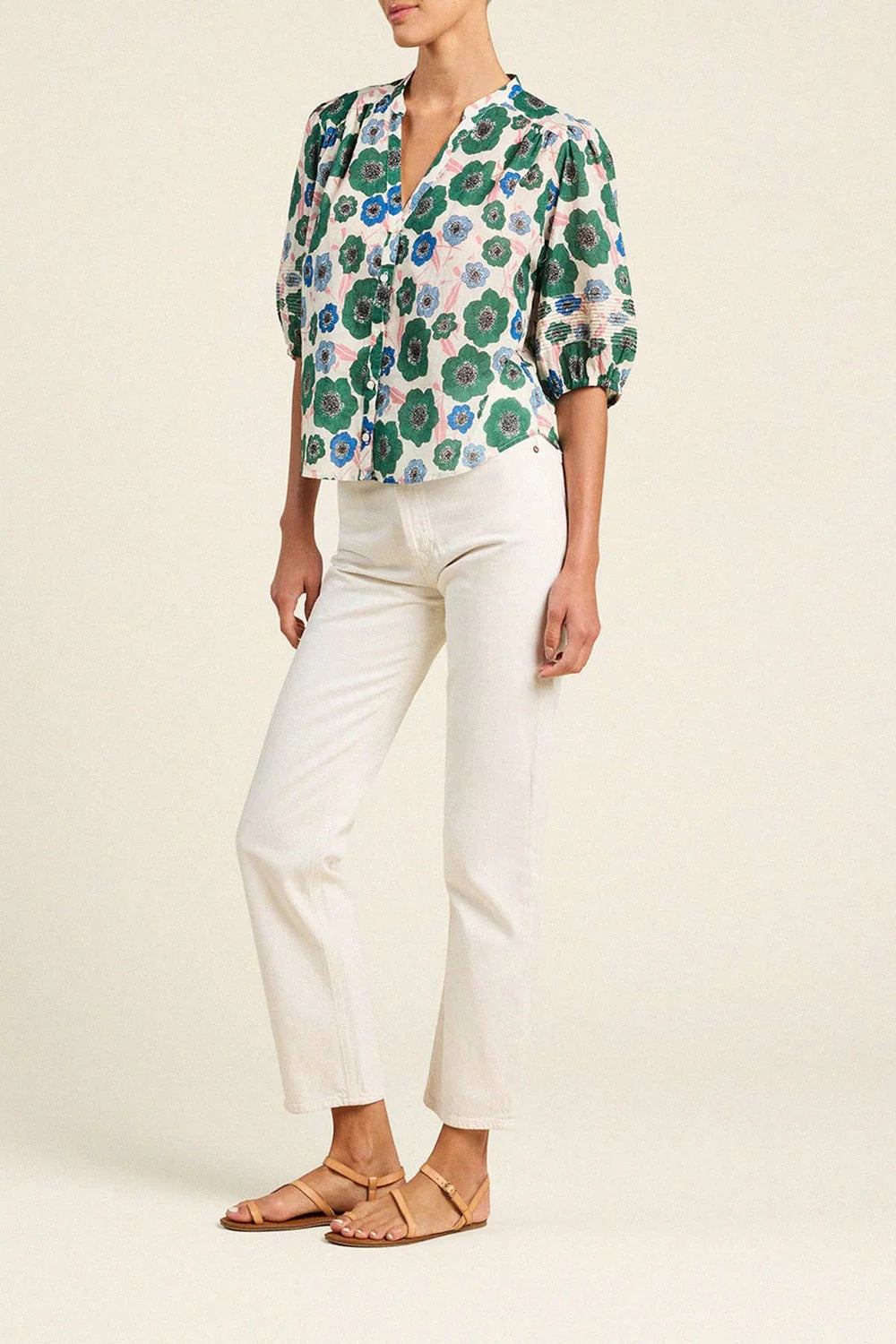 trovata loren blouse greenhouse floral