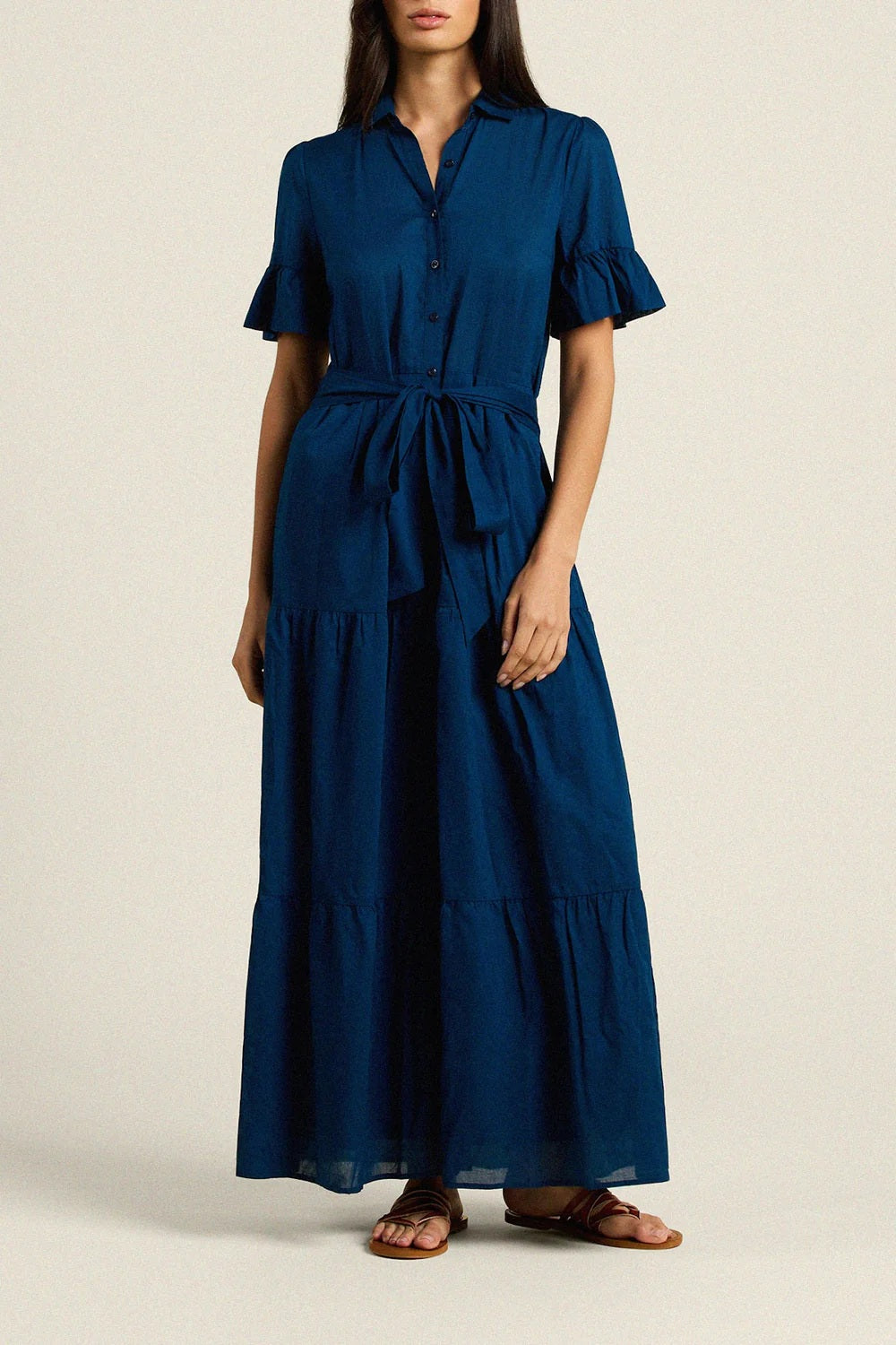 trovata martine dress laguna navy