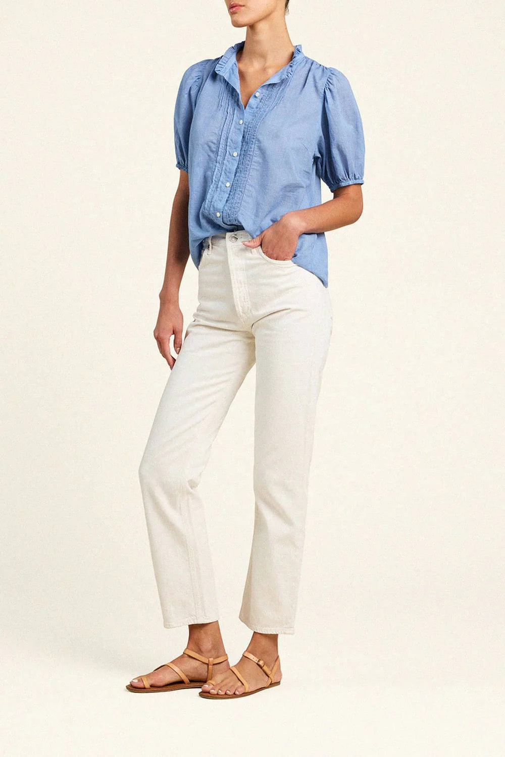 trovata mira blouse brisa houndstooth