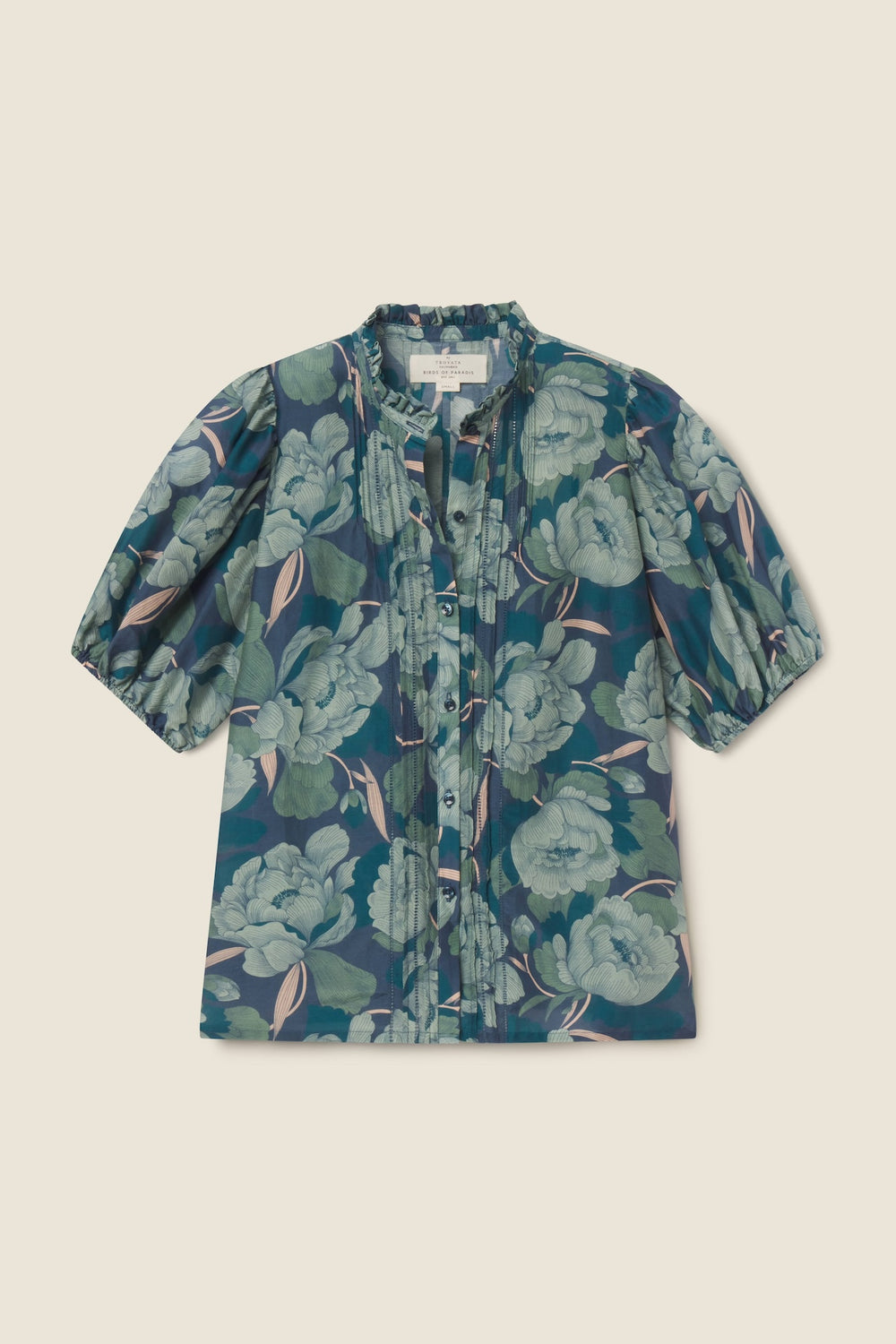 trovata mira blouse hushed shadow