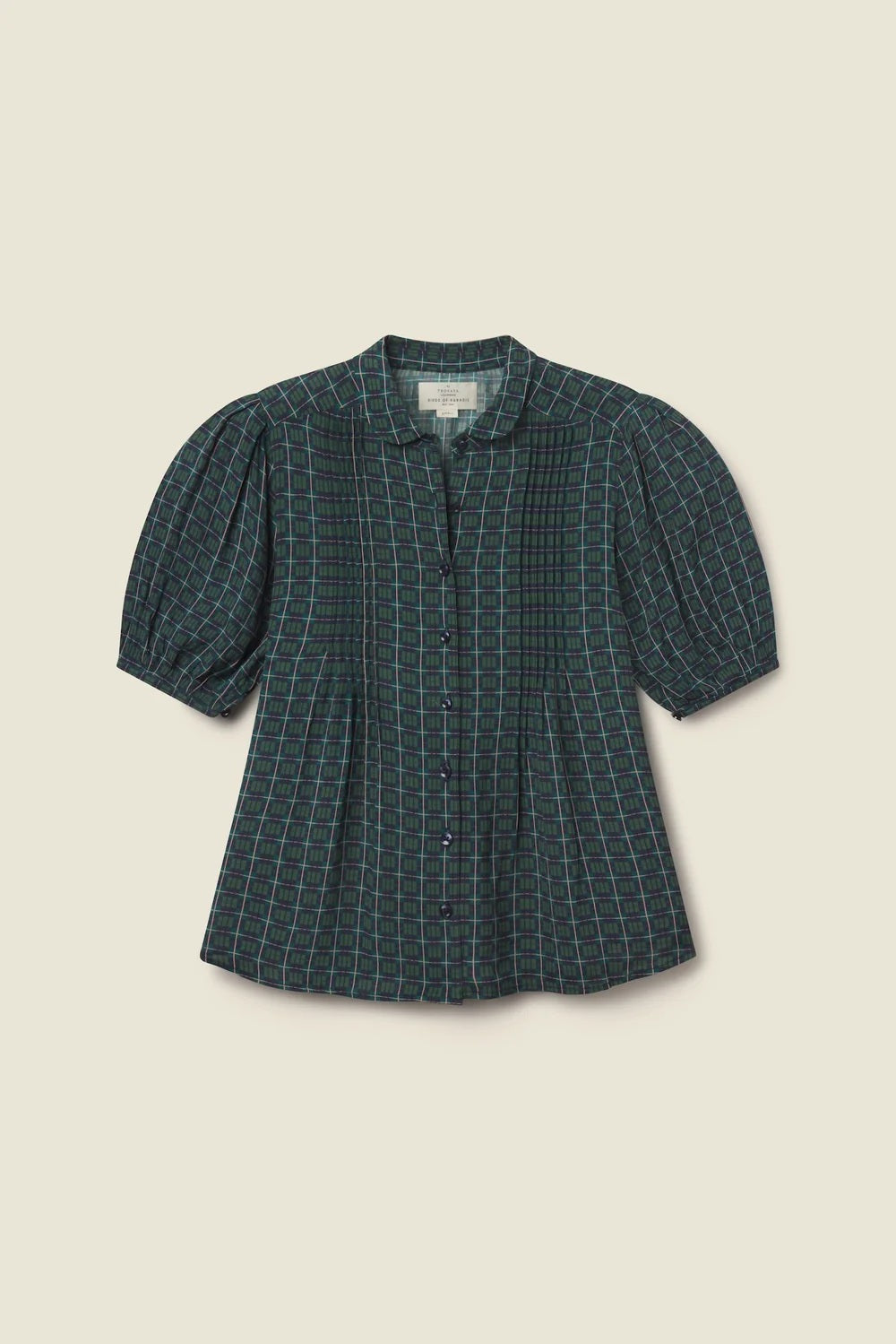 trovata nadine blouse davenport plaid