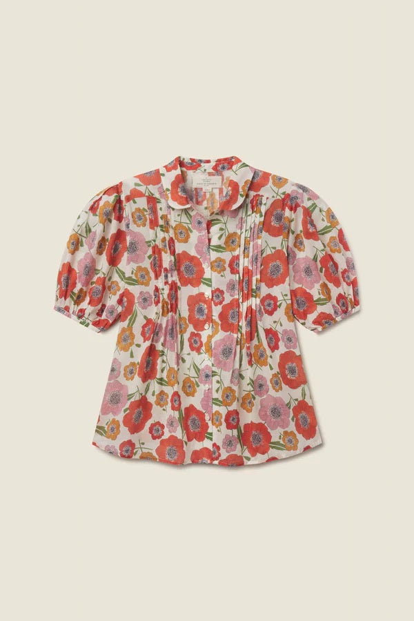 trovata nadine blouse poppy costa