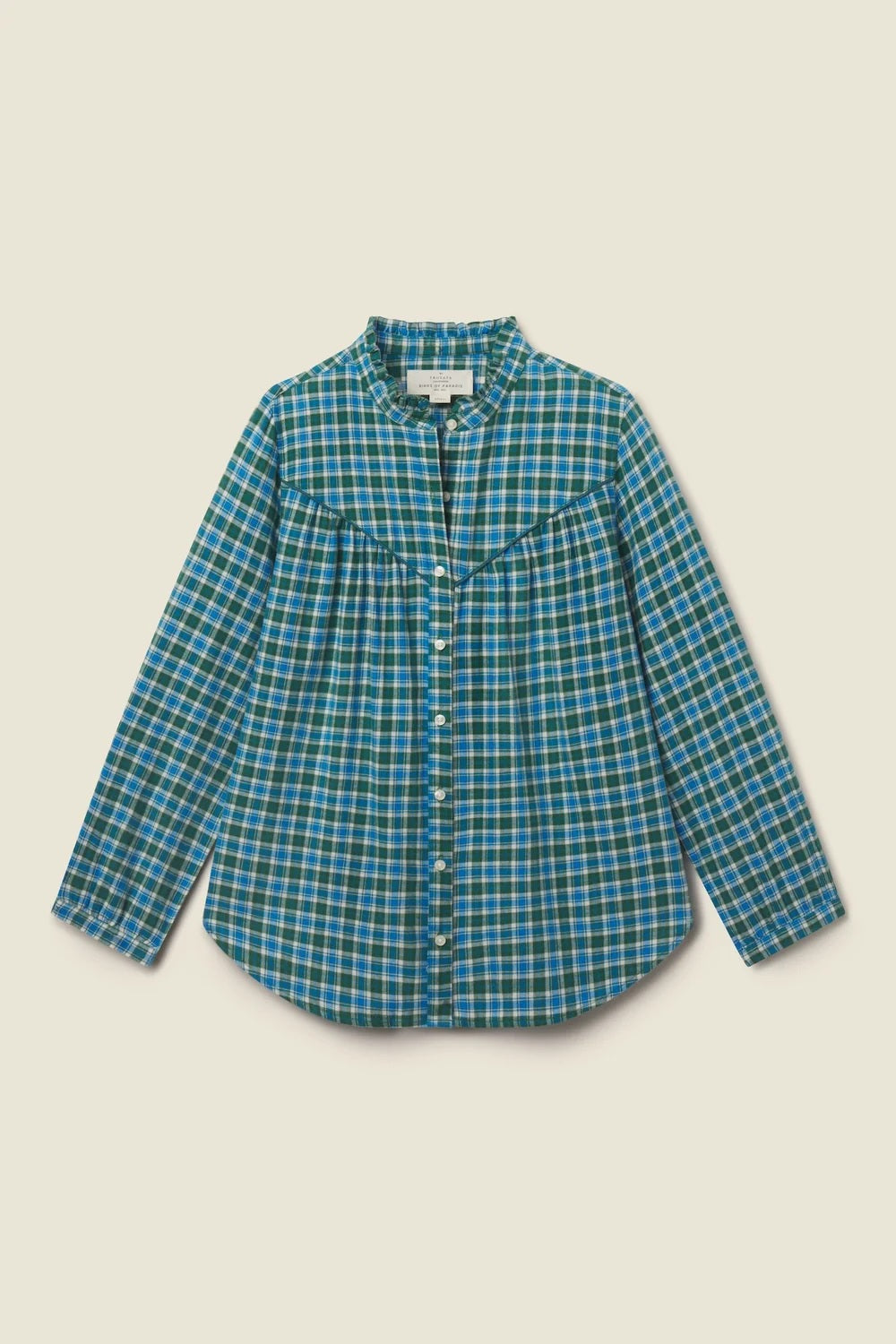 trovata ruth shirt fogline plaid