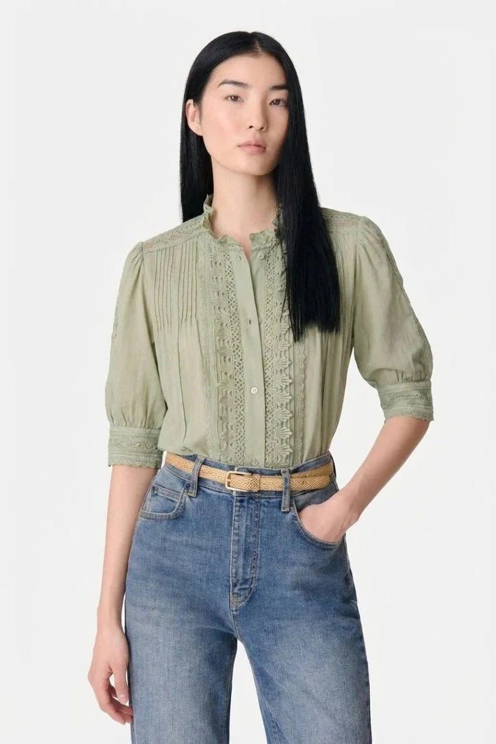 vanessa bruno arseneneo blouse almond