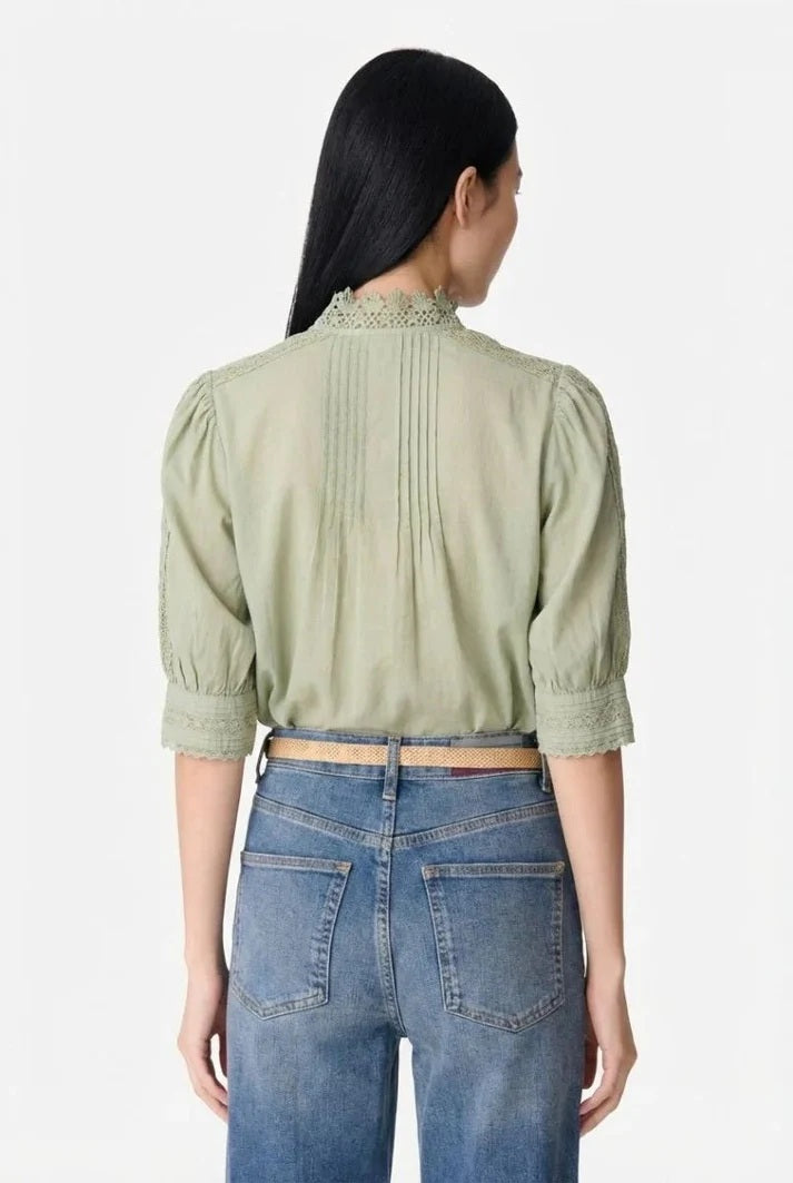 vanessa bruno arseneneo blouse almond