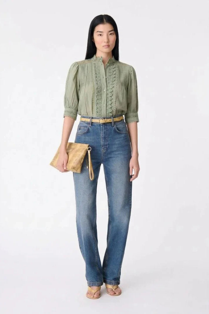 vanessa bruno arseneneo blouse almond