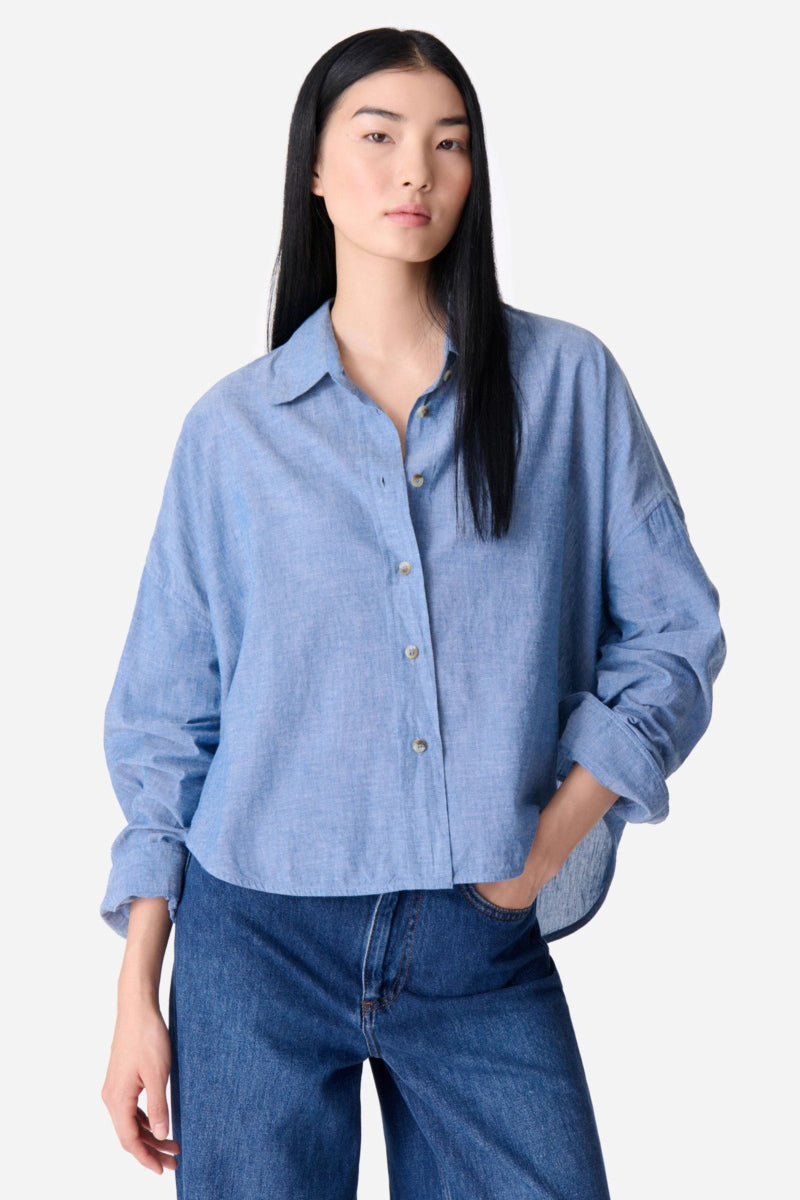 vanessa bruno brad shirt chambray