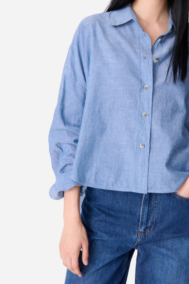 vanessa bruno brad shirt chambray