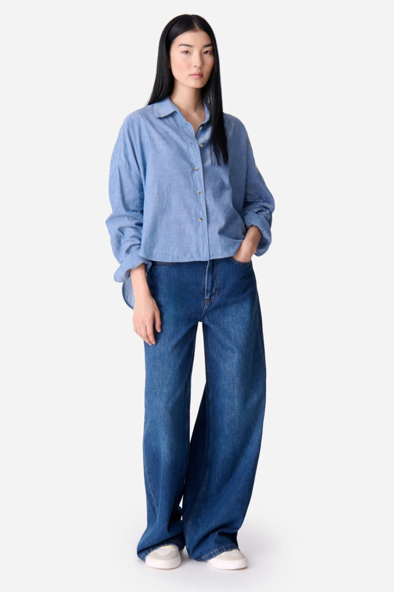 vanessa bruno brad shirt chambray