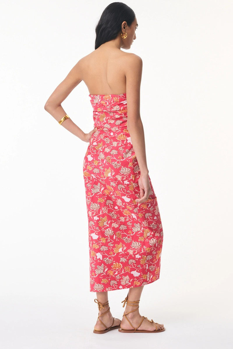 vanessa bruno cleopatre dress fuchsia