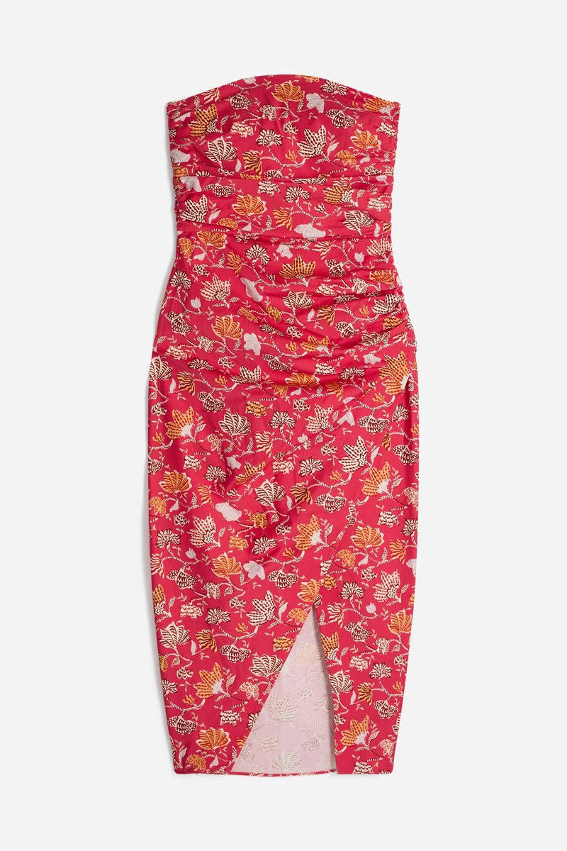 vanessa bruno cleopatre dress fuchsia