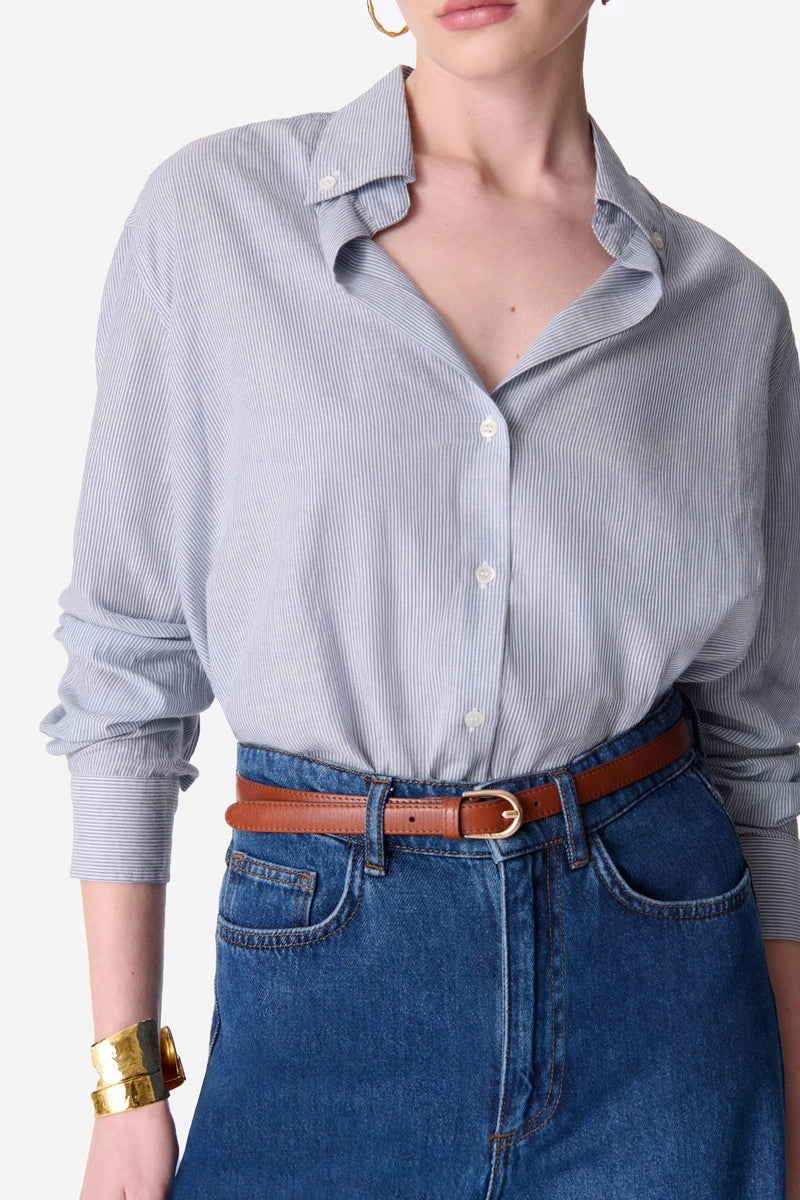 vanessa bruno druyat shirt white blue stripes