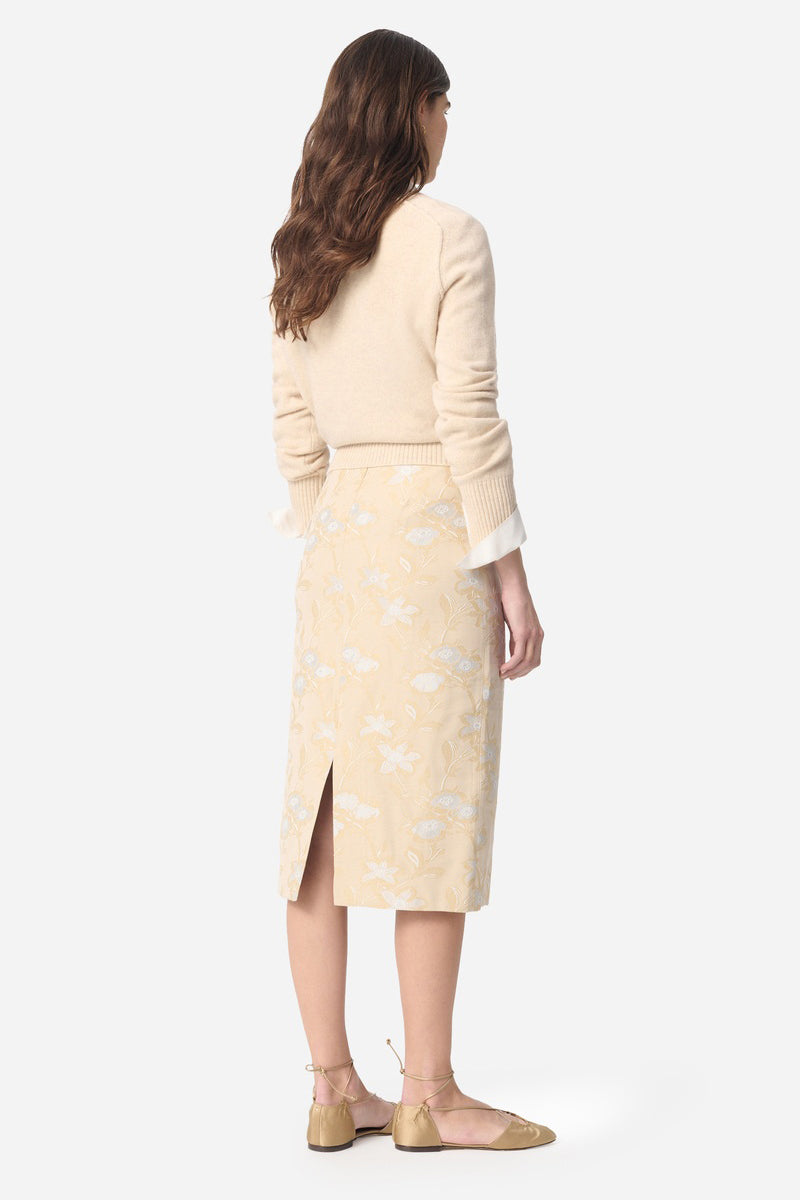 vanessa bruno gabriella skirt powder