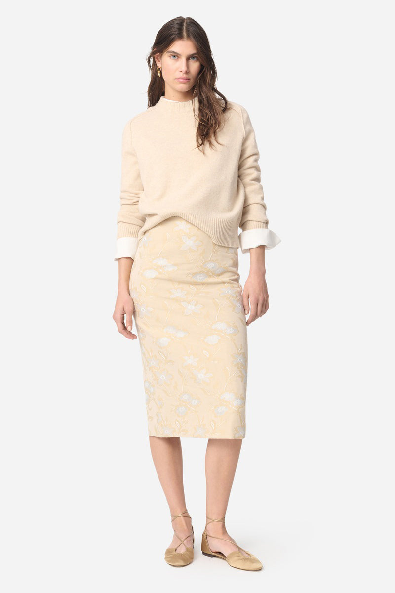 vanessa bruno gabriella skirt powder