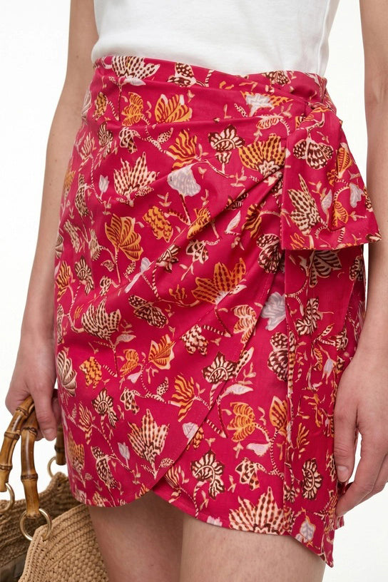 vanessa bruno gardenia skirt fuchsia