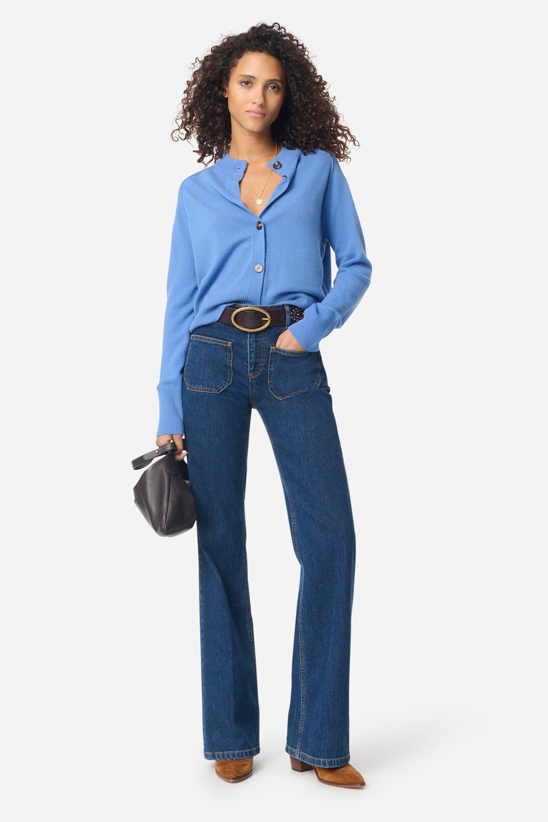 vanessa bruno gretel cardigan bleuet