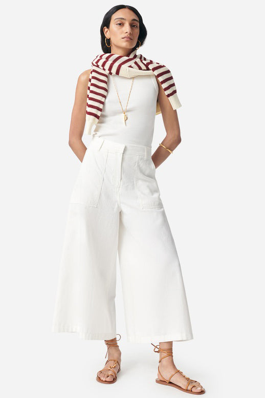 vanessa bruno griffon pant ecru