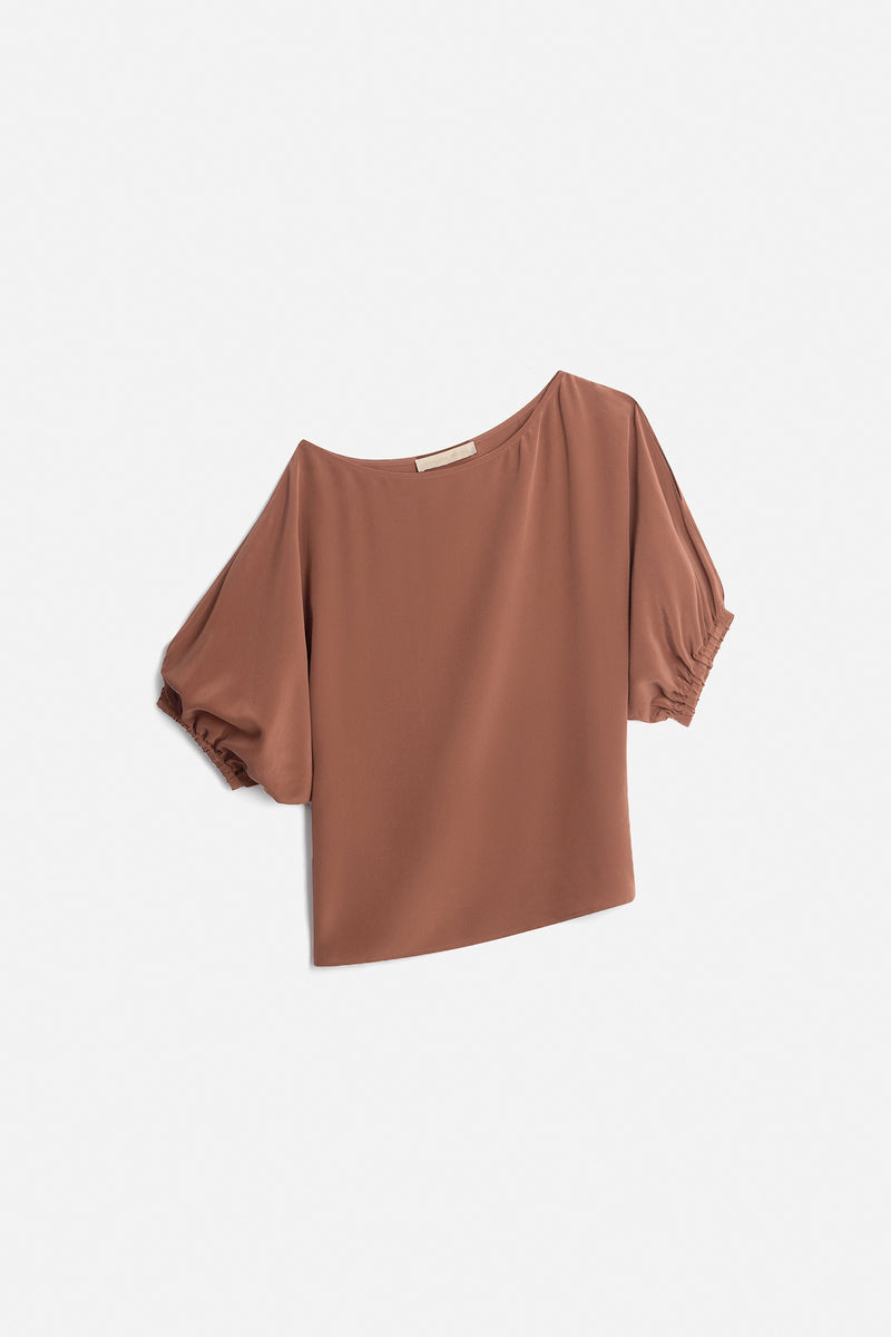 vanessa bruno gul blouse havana