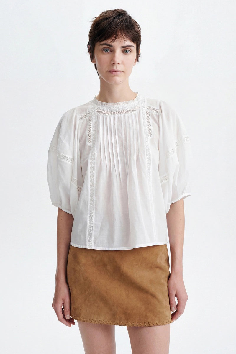 vanessa bruno hava top white