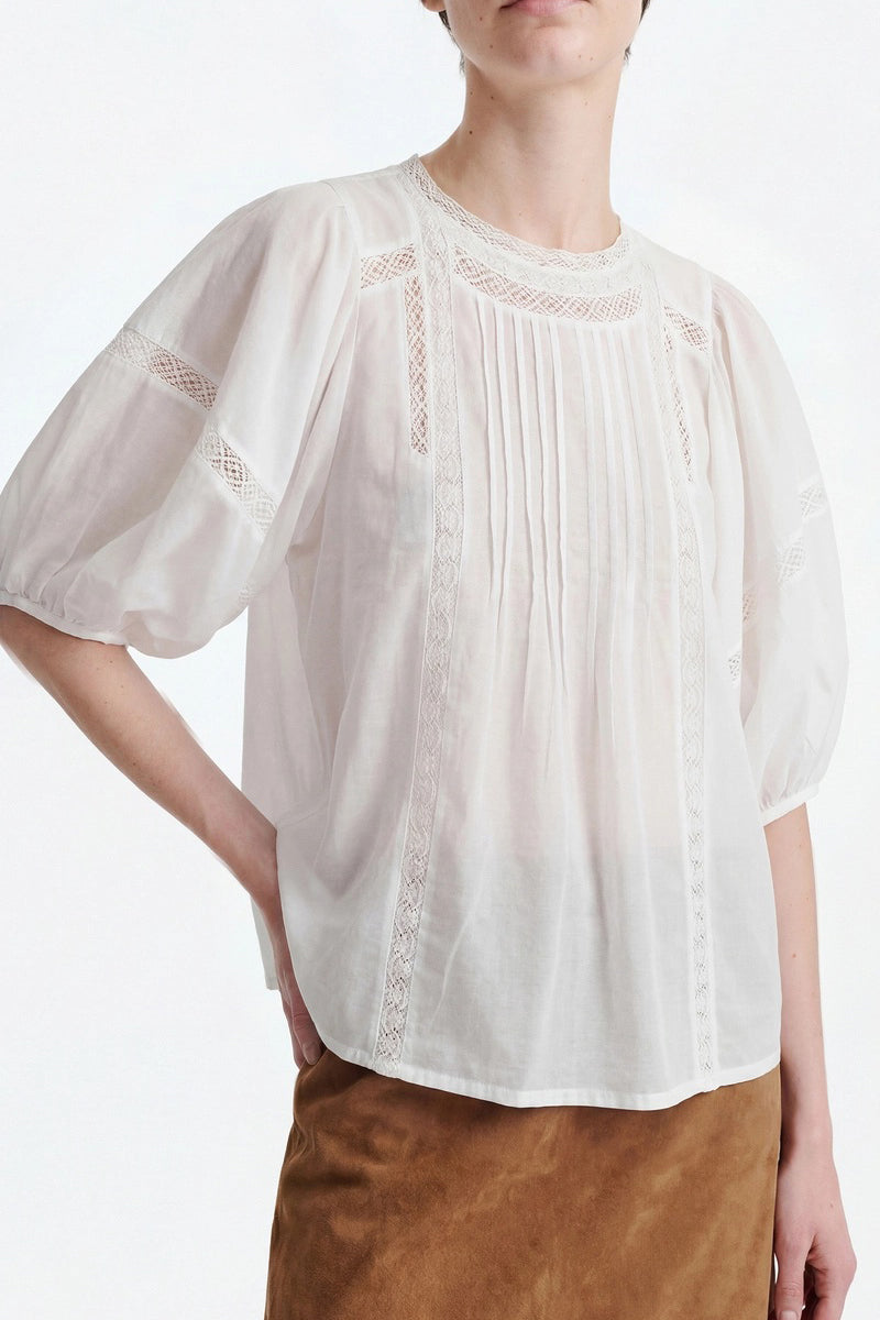 vanessa bruno hava top white