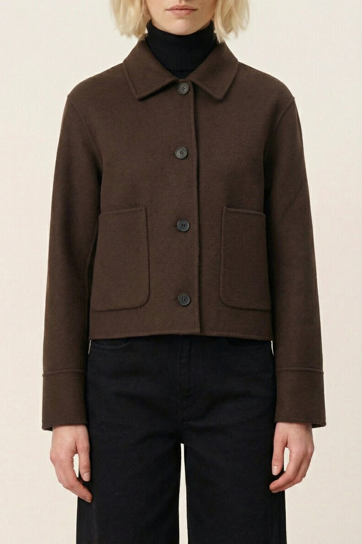vanessa bruno henri jacket chocolate