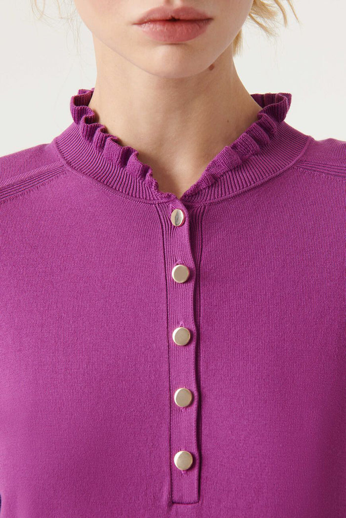 ba&sh sera sweater purple