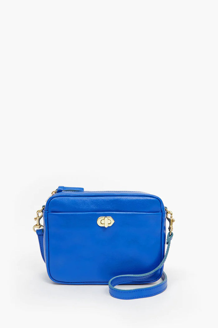 clare v. turnlock midi sac electric blue